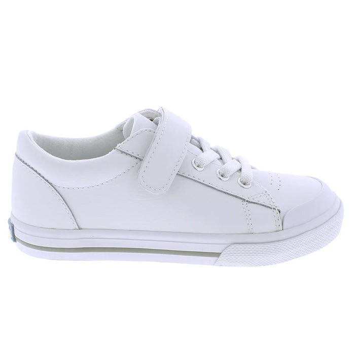 FOOTMATES REESE WHITE LEATHER