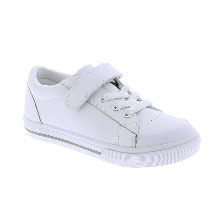 FOOTMATES REESE WHITE LEATHER