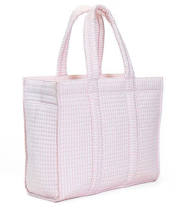 Quilted Mini Go Go Tote Pimlico Stripe Pink