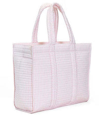 Quilted Mini Go Go Tote Pimlico Stripe Pink