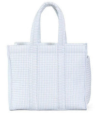 Quilted Mini Go Go Tote Pimlico Stripe Chambray
