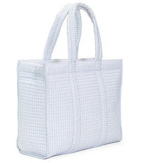 Quilted Mini Go Go Tote Pimlico Stripe Chambray