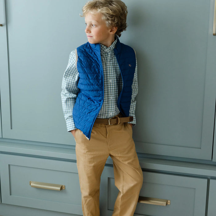 BAILEY BOYS QUILTED VEST NAVY