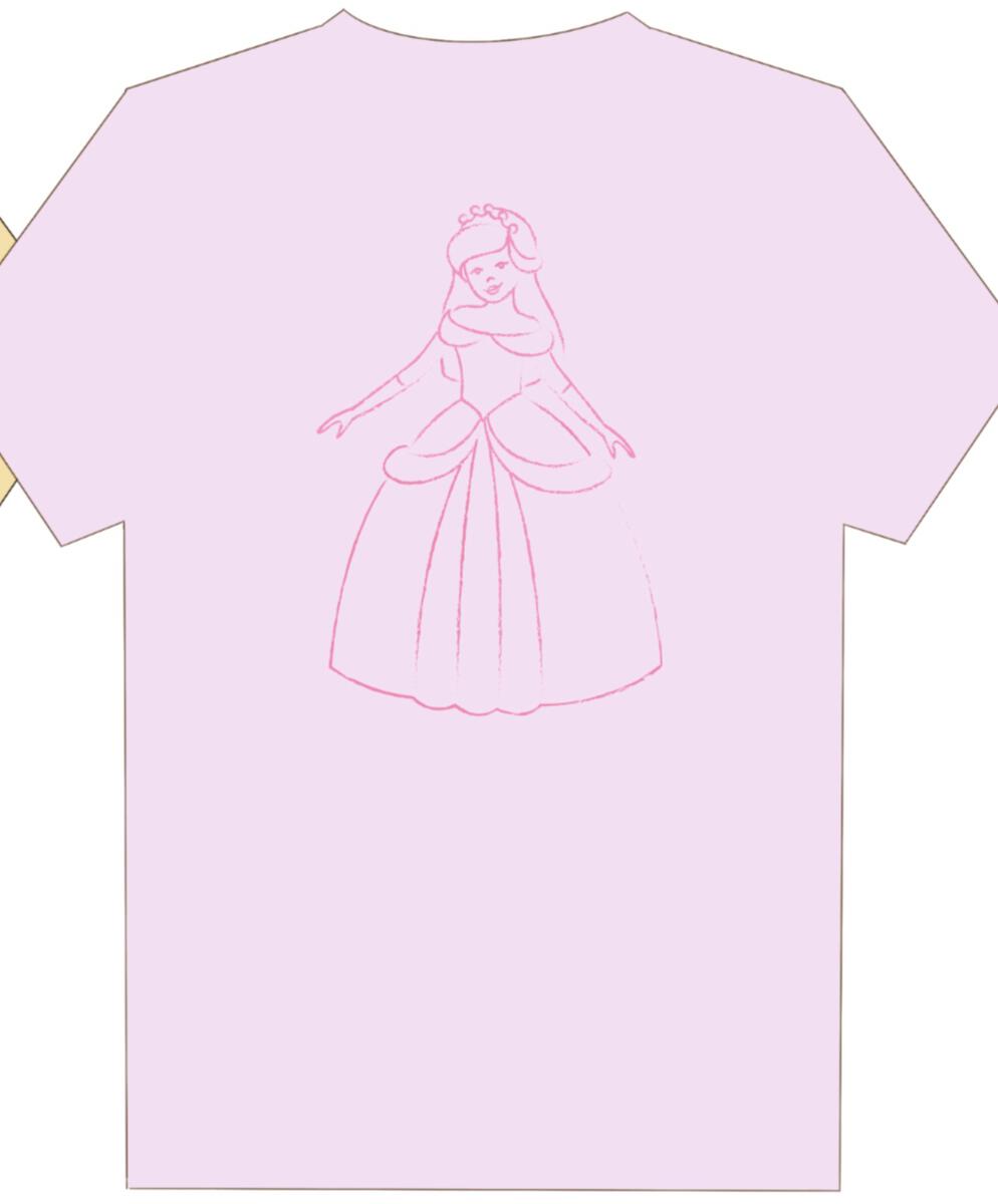 MUSTARD & KETCHUP LIGHT PINK PRINCESS T-SHIRT