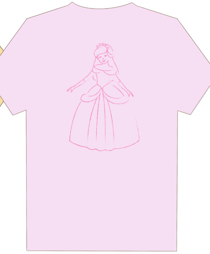 MUSTARD & KETCHUP LIGHT PINK PRINCESS T-SHIRT