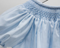 Baby Blessings Blue Geometric Flowers Sophia Bubble