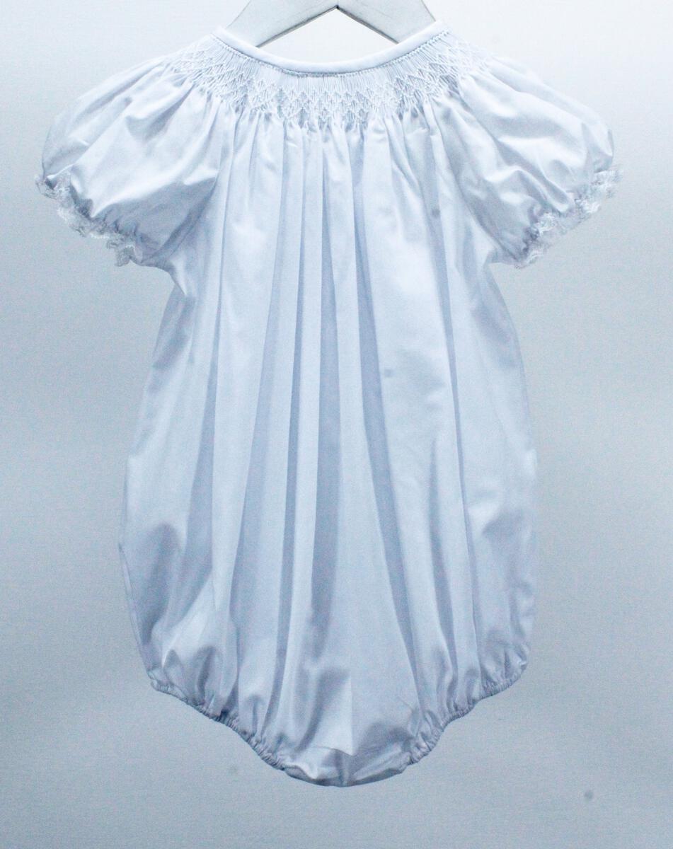 Baby Blessings White Geometric Flowers Sophia Bubble