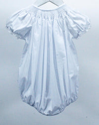 Baby Blessings White Geometric Flowers Sophia Bubble