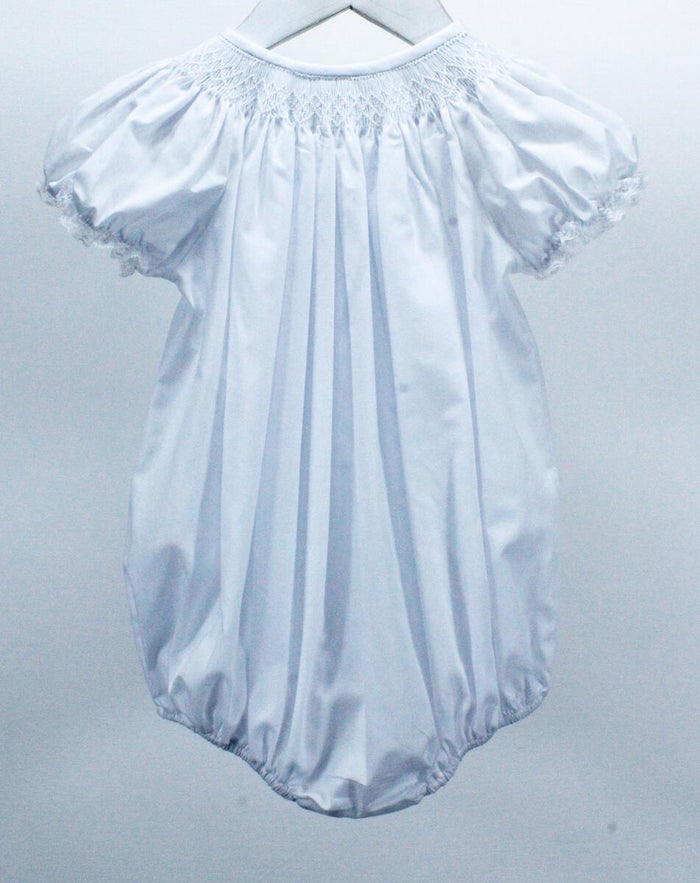 Baby Blessings White Geometric Flowers Sophia Bubble