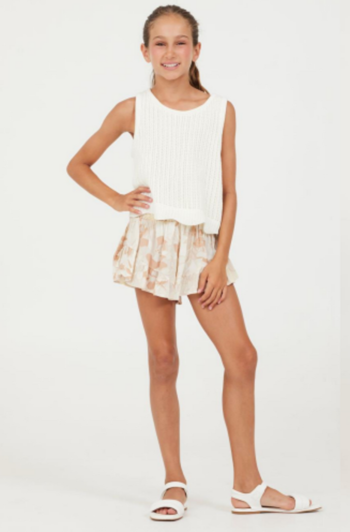 VINTAGE HAVANA EARTHY RUFFLE SHORT