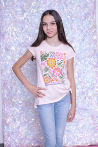 SWEET SOUL GROW FLOURISH BLOOM SIDE TIE TEE