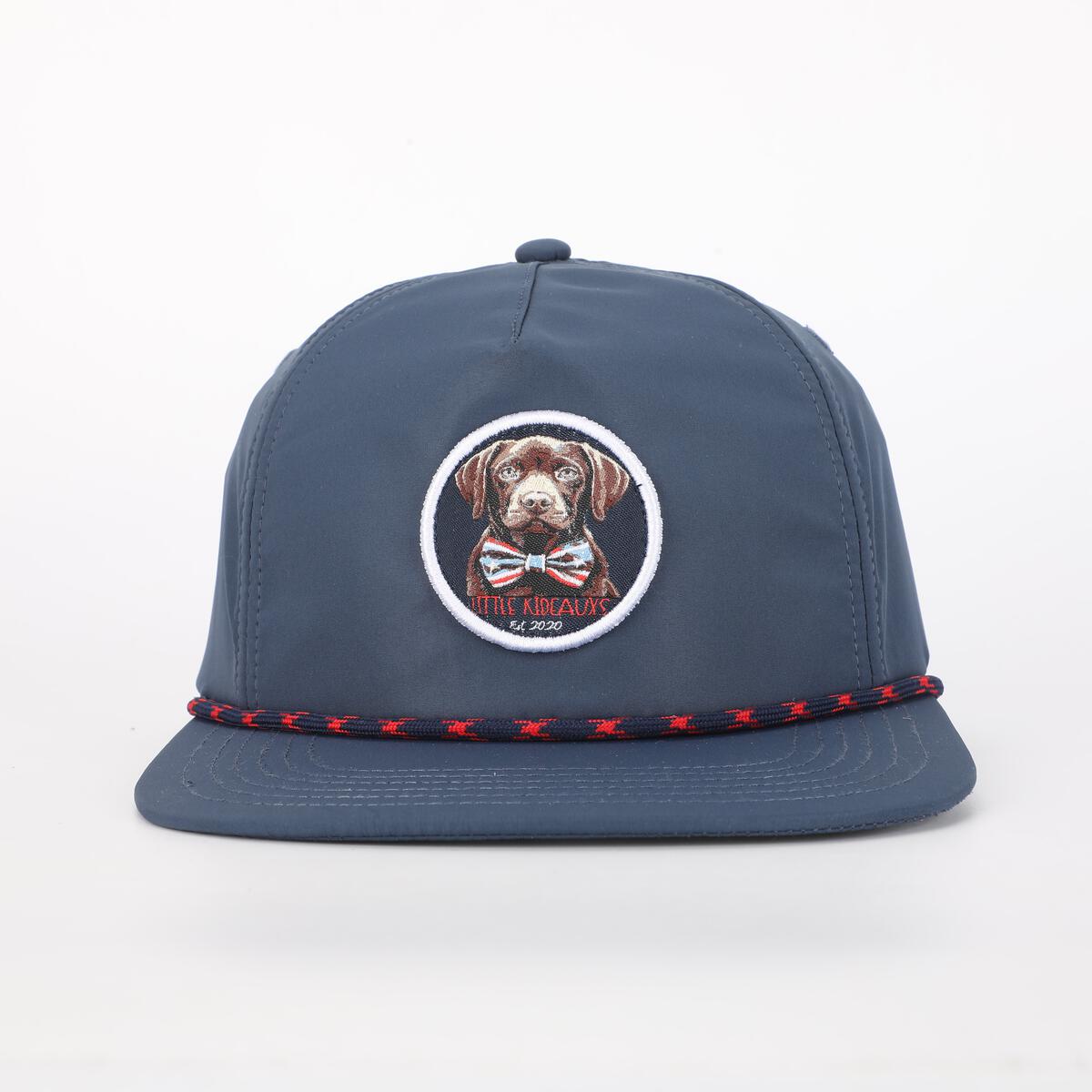 LITTLE KIDEAUXS PATRIOTIC PUP ROPE HAT