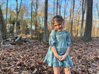 VIGNETTE SAOIRSE DUSTY TEAL DRESS