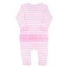 MAGNOLIA BABY GINGERBREAD LAND COMBO RUFFLE LAP FOOTIE PINK