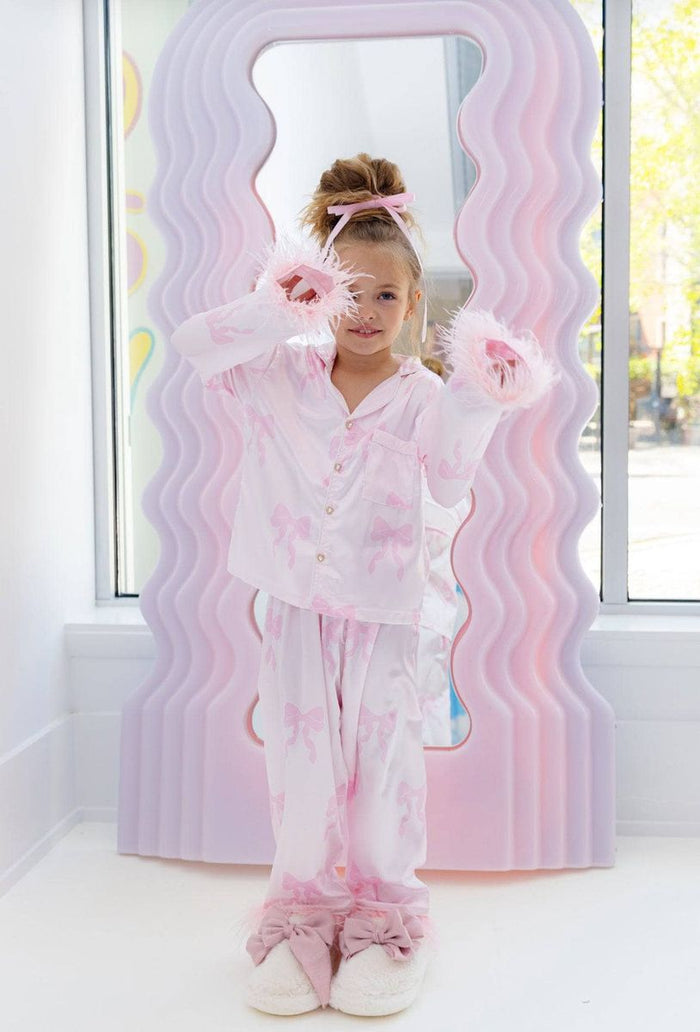 LOLA AND THE BOYS PRETTY IN BOWS SILKY SET