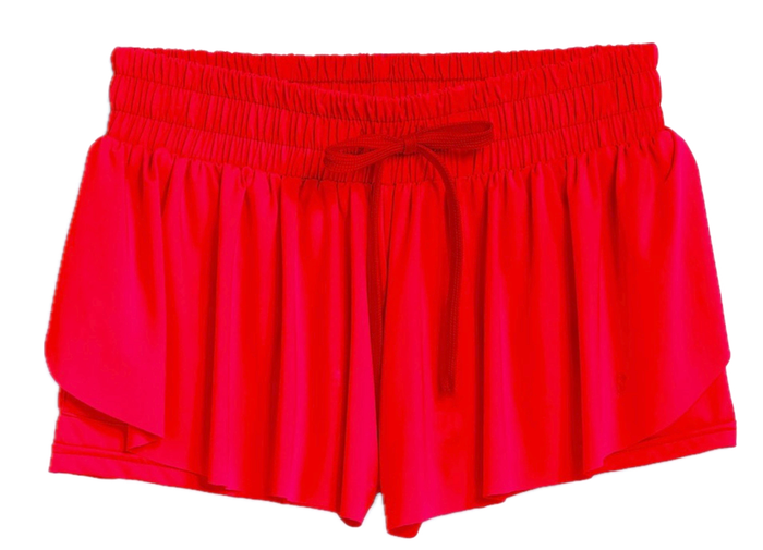 SUZETTE COLLECTION FLY AWAY SHORT RED