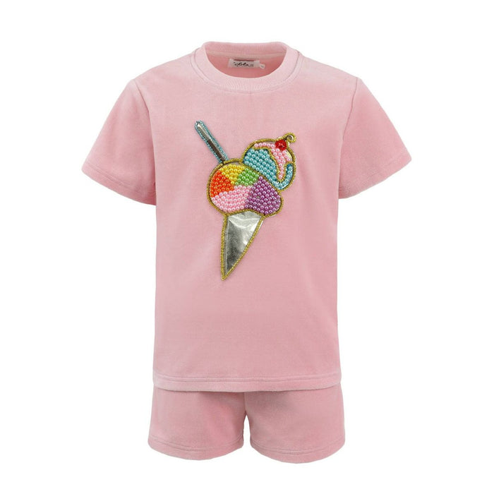 LOLA AND THE BOYS VELOUR ICE CREAM SET