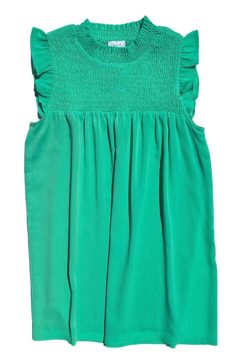 PLEAT LOTTIE DRESS LAGOON