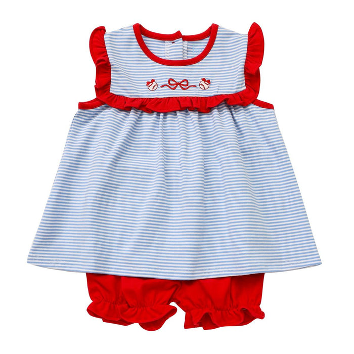 ITSY BITSY BASEBALL BLOOMER SET