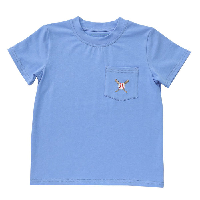 ITSY BITSY BASEBALL POCKET TEE