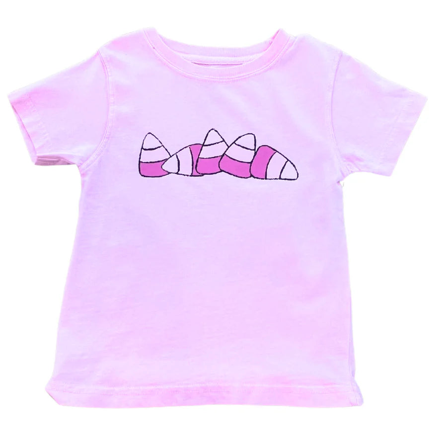 MUSTARD & KETCHUP SS PINK CANDY CORN T-SHIRT