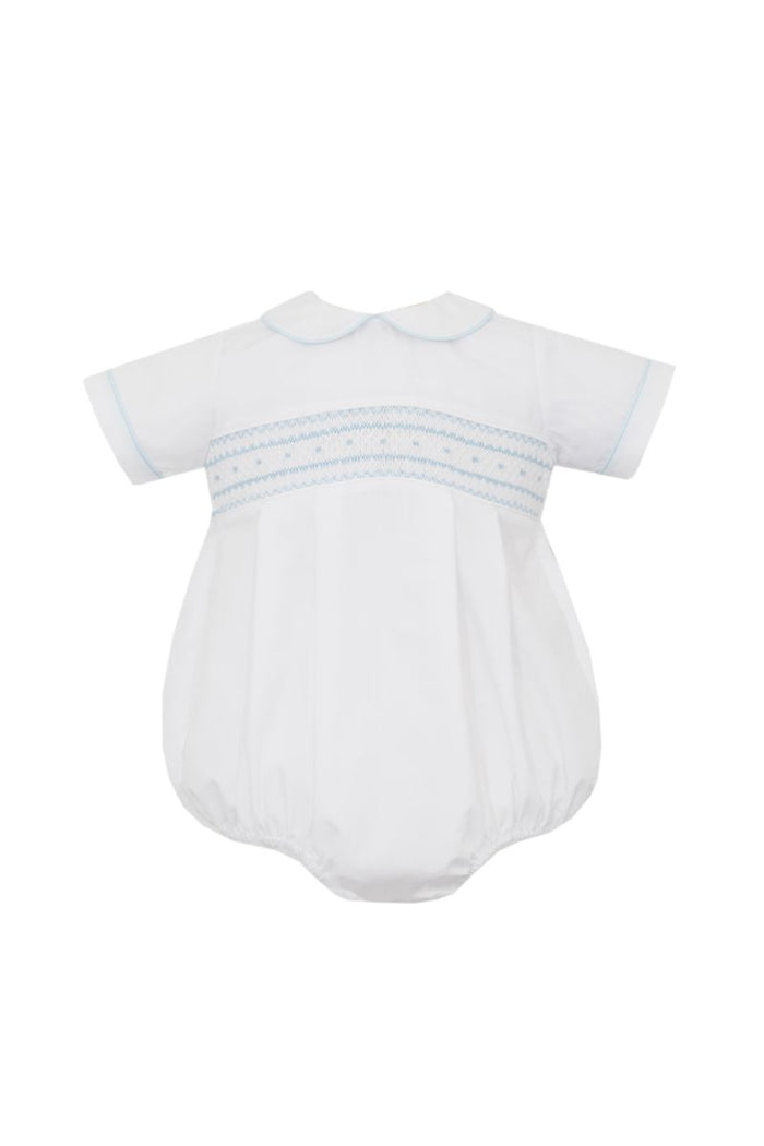 PETIT BEBE BRADY WHITE POPLIN BOYS BUBBLE