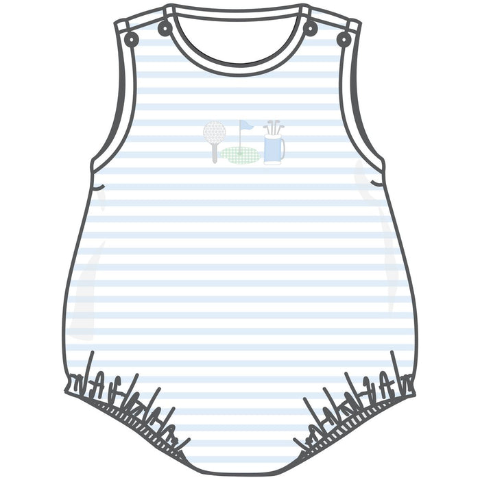 MAGNOLIA BABY PUTTING GREEN SLEEVELESS BUBBLE