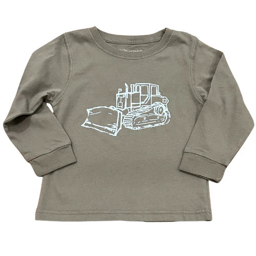 MUSTARD & KETCHUP GRAY BULLDOZER LONG SLEEVE