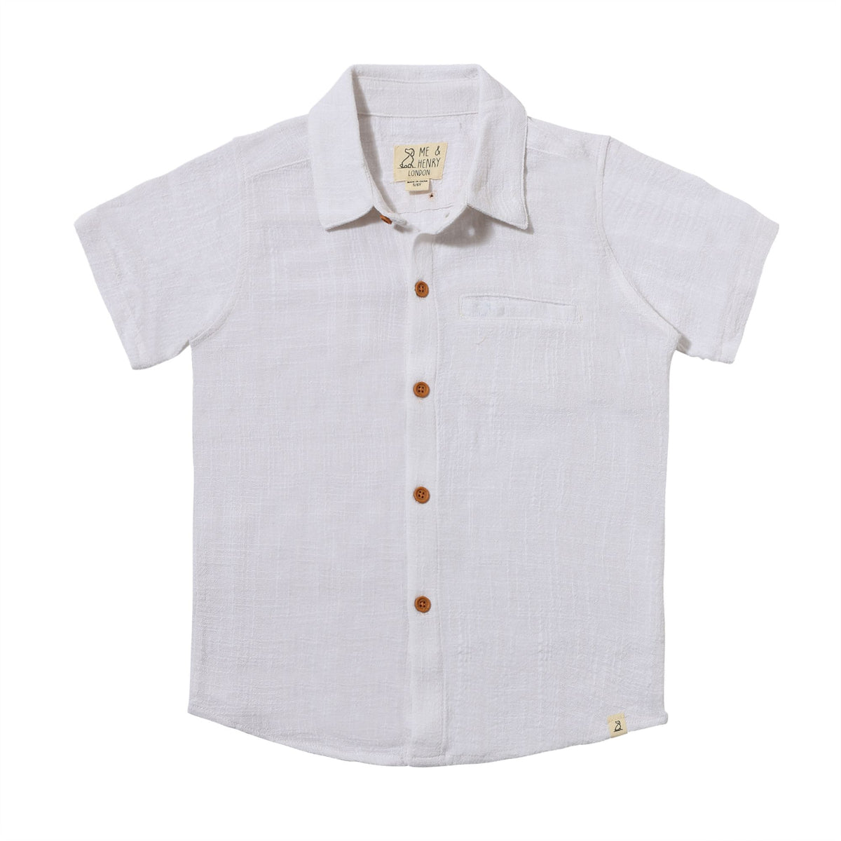 ME & HENRY NEWPORT WOVEN SHIRT WHITE