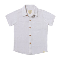 ME & HENRY NEWPORT WOVEN SHIRT WHITE