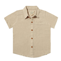 ME & HENRY NEWPORT WOVEN SHIRT BEIGE