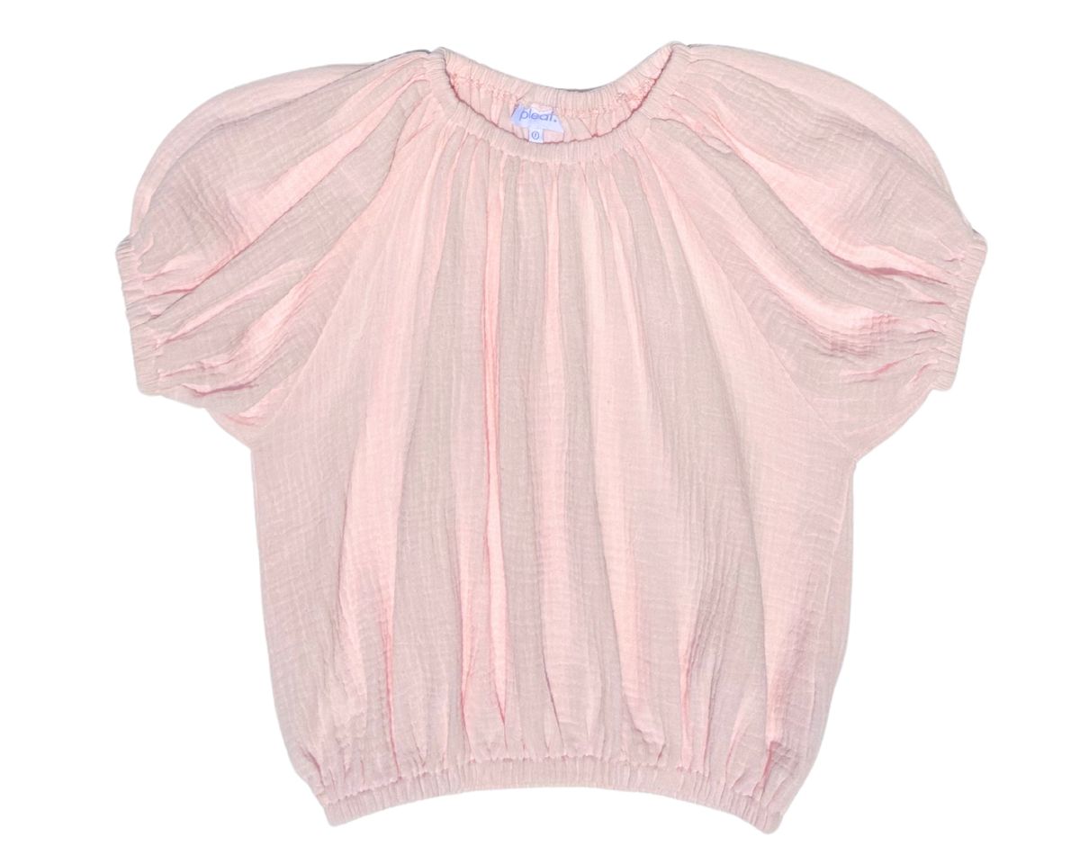 PLEAT ALEXIS TOP LIGHT PINK