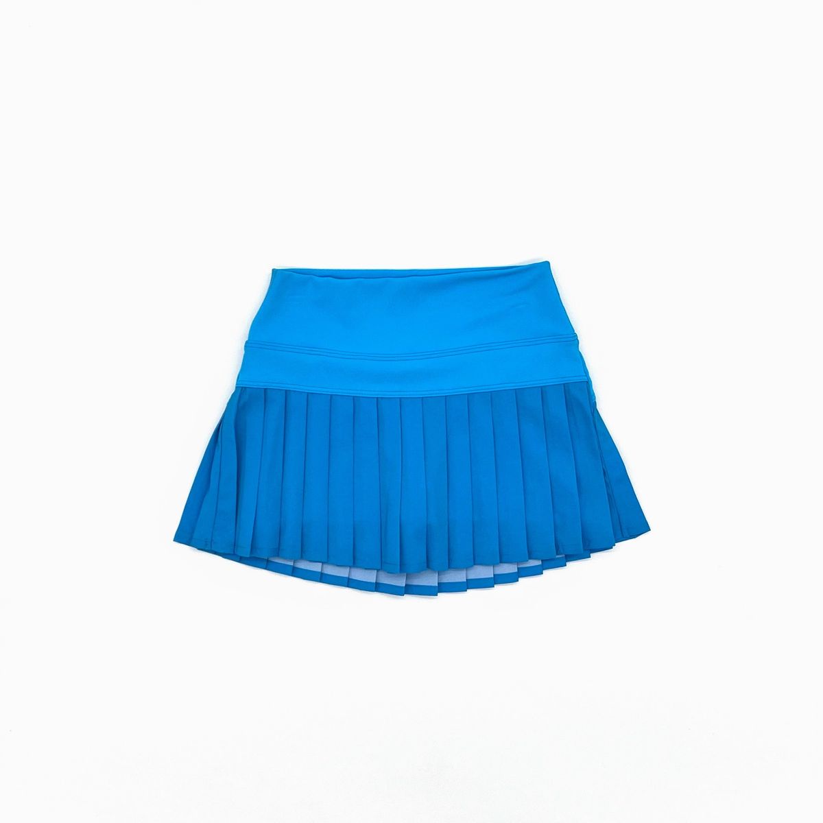 BLENDED SPIRIT AQUA ATHLETIC PLEAT SKIRT