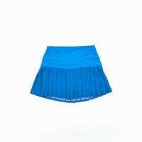 BLENDED SPIRIT AQUA ATHLETIC PLEAT SKIRT