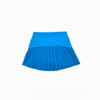 BLENDED SPIRIT AQUA ATHLETIC PLEAT SKIRT