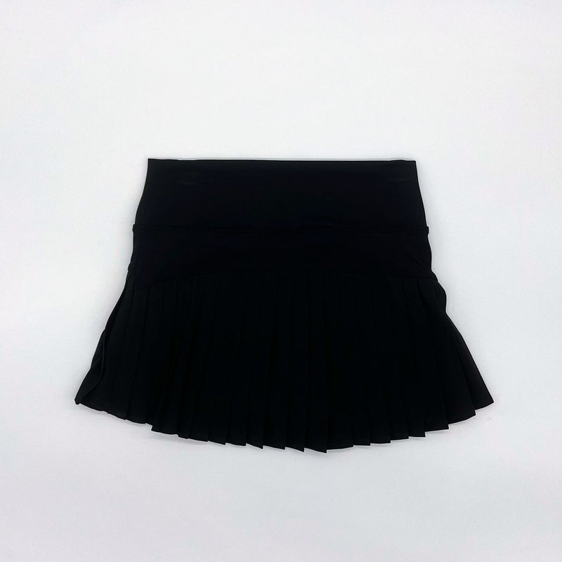 BLENDED SPIRIT BLACK ATHLETIC PLEAT SKIRT