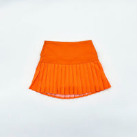 BLENDED SPIRIT ORANGE ATHLETIC PLEAT SKIRT