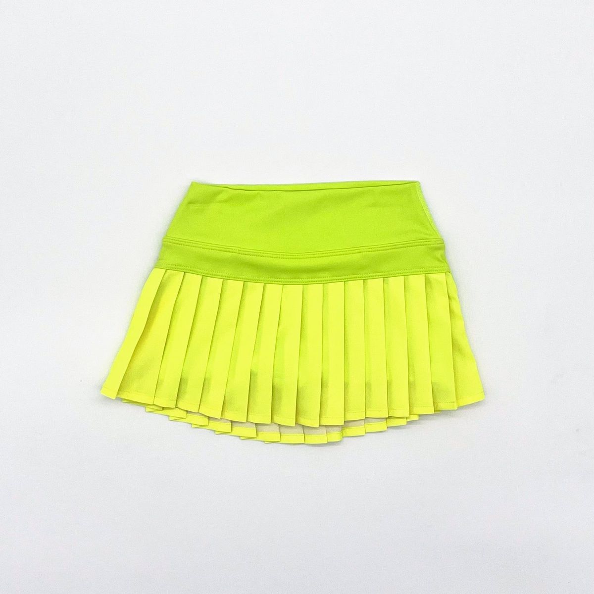 BLENDED SPIRIT YELLOW ATHLETIC PLEAT SKIRT