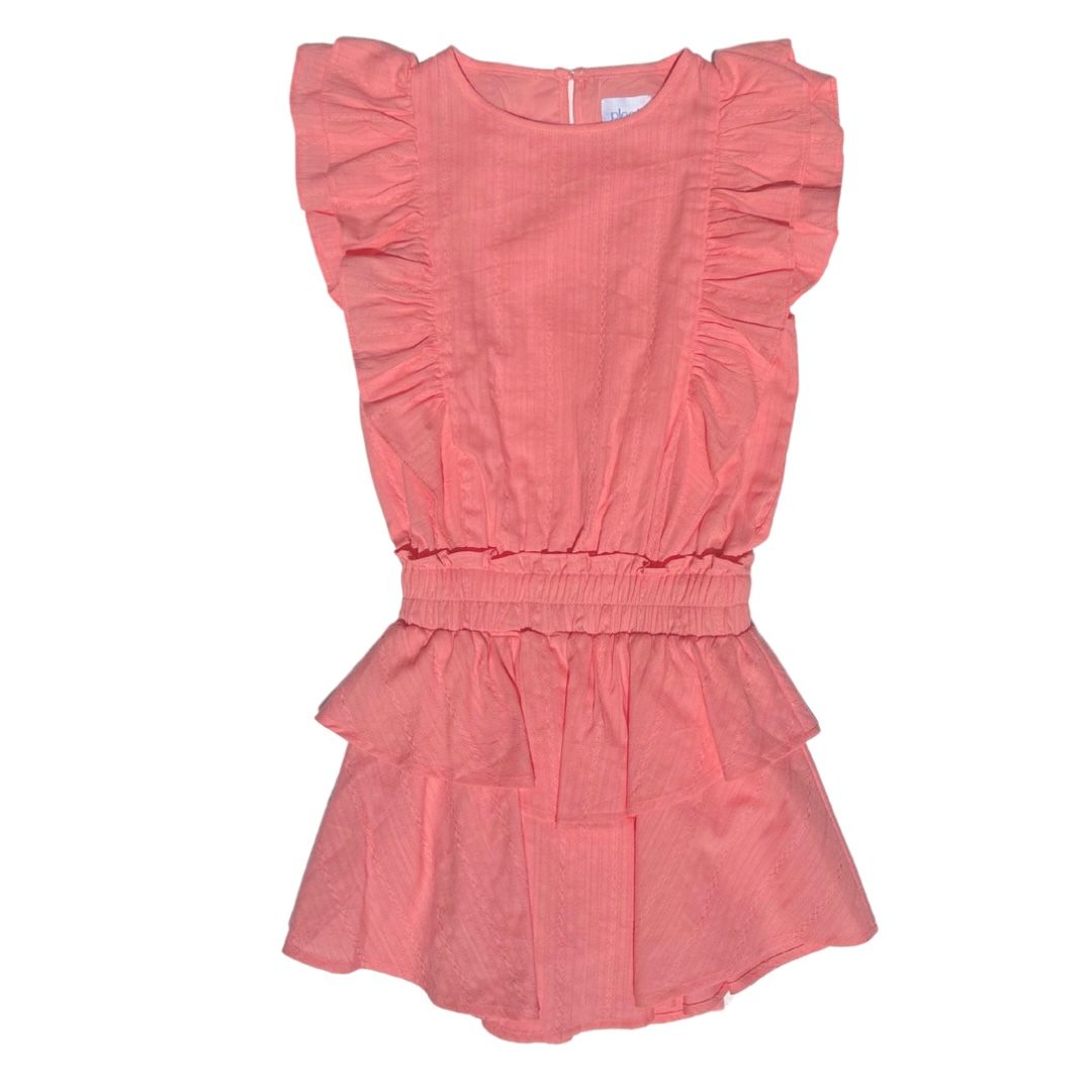 PLEAT GIGI DRESS GRAPEFRUIT