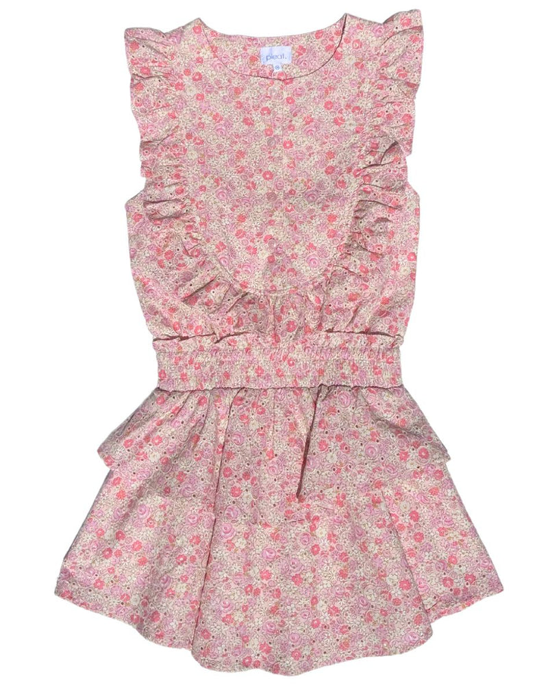 PLEAT JANE DRESS SWEET TART