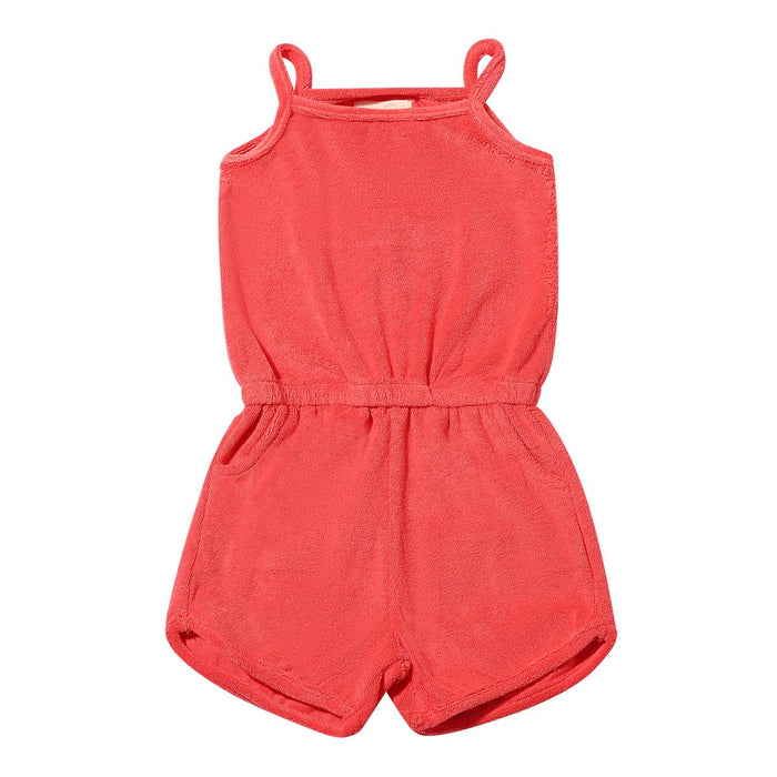 VIGNETTE SHELBY ROMPER RED