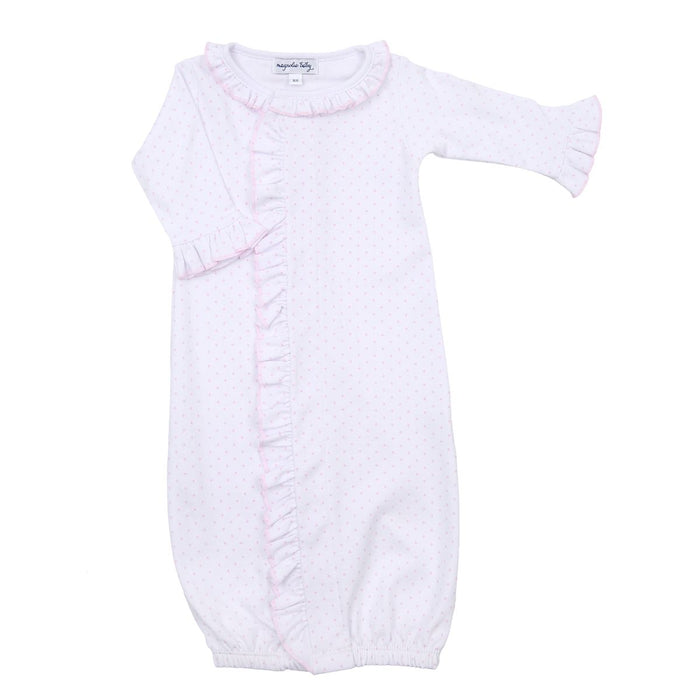 MAGNOLIA BABY MINI DOTS PINK RUFFLE FRONT CONVERTER