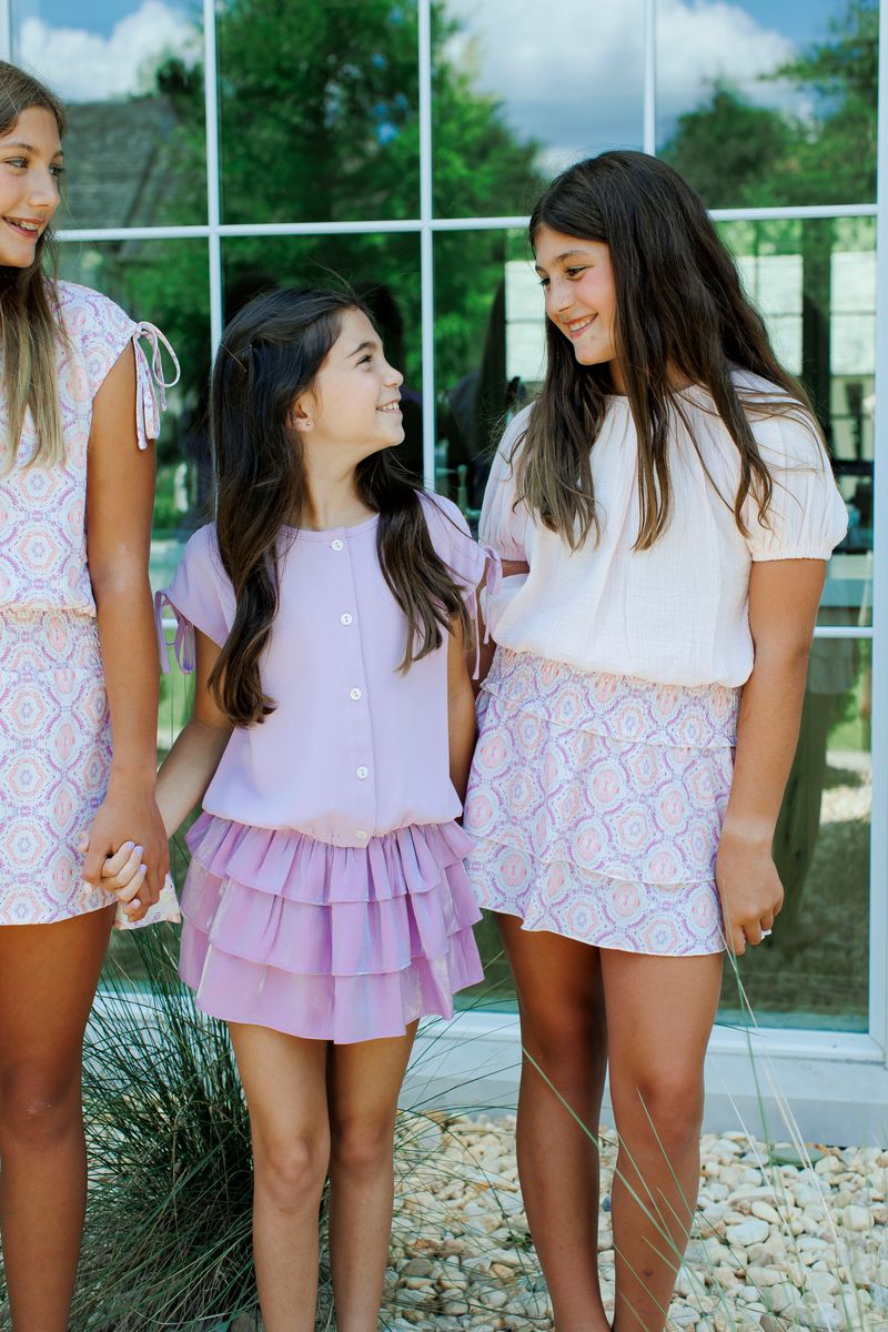 PLEAT LUNA SKIRT PURPLE