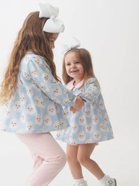 CYPRESS ROW SANTA BABY GIRL BUBBLE SHORT SET
