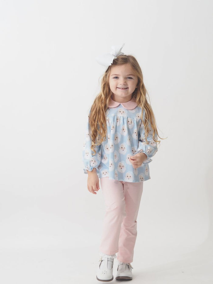 CYPRESS ROW SANTA BABY GIRLS LEGGING SET