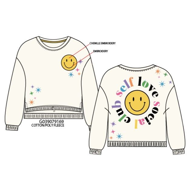 PAPER FLOWER SELF LOVE SOCIAL CLUB SWEATSHIRT
