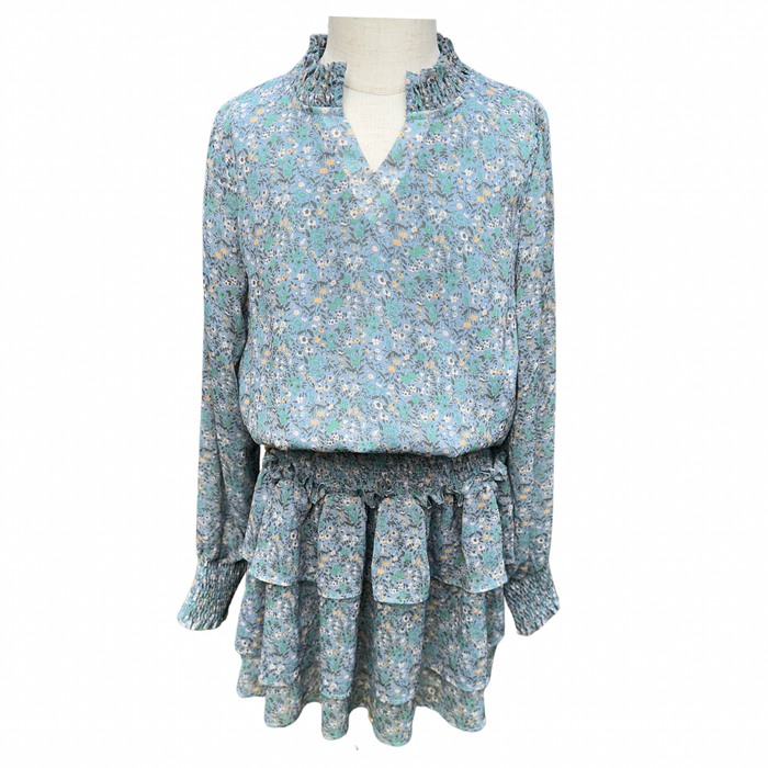 PLEAT HARRIETT DRESS MARIGOLDS