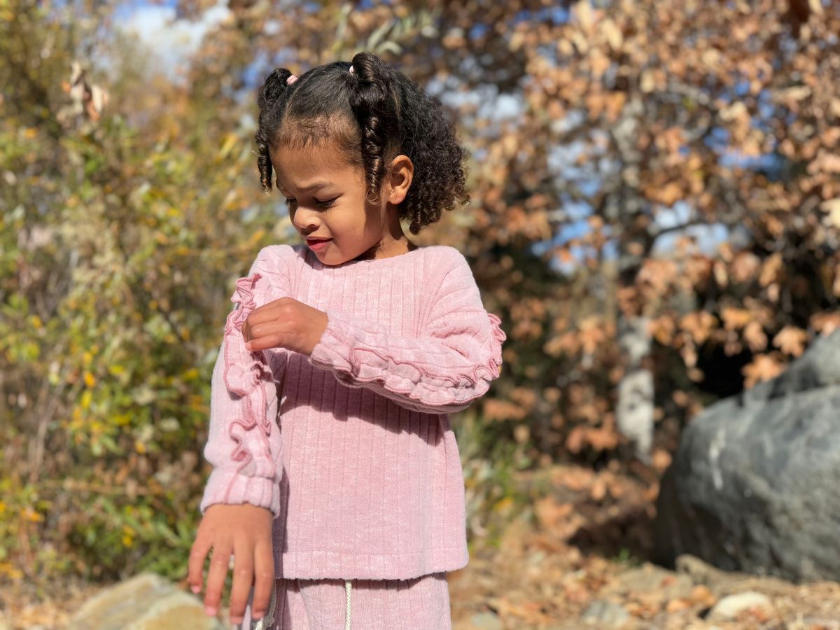 VIGNETTE GIRLS BLAIRE JOGGER SET ROSE