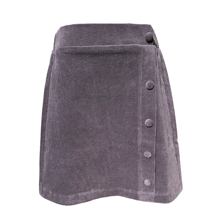PLEAT REESE SKIRT VIOLET ASH CORD