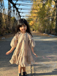 VIGNETTE SADIE DRESS FALL STRIPE